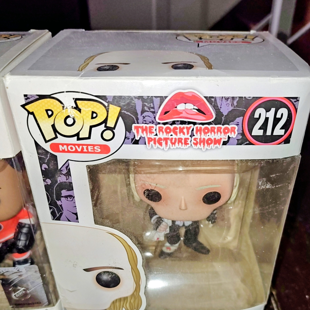 Funko Pop Rocky Horror Character with Black and White Outfit